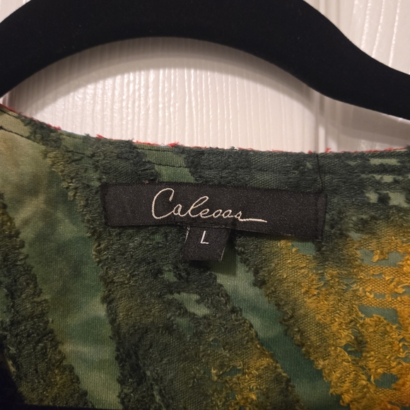 Multicolor Animal Print Tunic with Embroidered Neckline - Picture 4 of 14